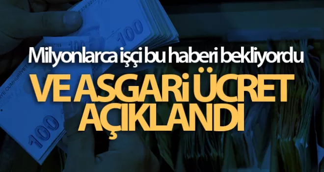Asgari ücret 2 bin 825 lira !