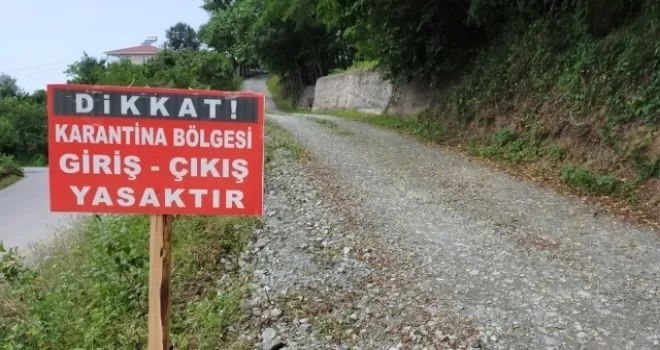 Gümüşhane’de bir belde karantinaya alındı