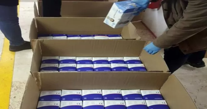 Korona virüs fırsatçılarına baskın! 