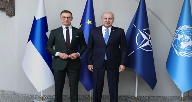 Finlandiya Cumhurbaşkanı, TBMM Başkanı Kurtulmuş’u kabul etti