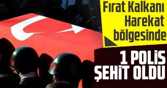 Fırat Kalkanı Bölgesinde Bir Polisimiz Şehit Düştü.