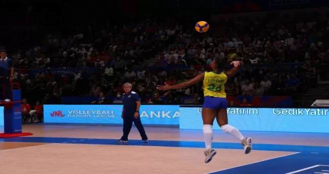 FIVB Kadınlar Milletler Ligi: Brezilya: 3 - Japonya: 1
