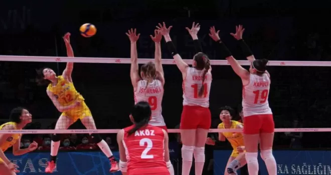 FIVB Milletler Ligi: Türkiye: 1 - Çin: 3
