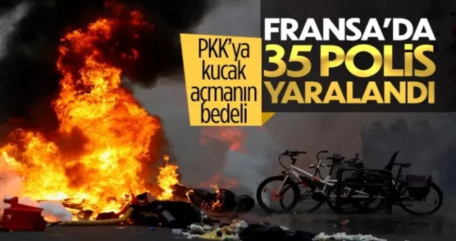 Fransa PKK ile tanıştı! Başkent savaş alanına döndü