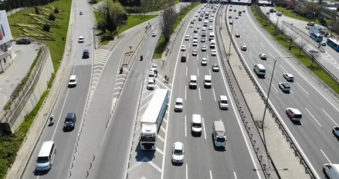 FSM Köprüsü yolunda drone destekli trafik denetimi
