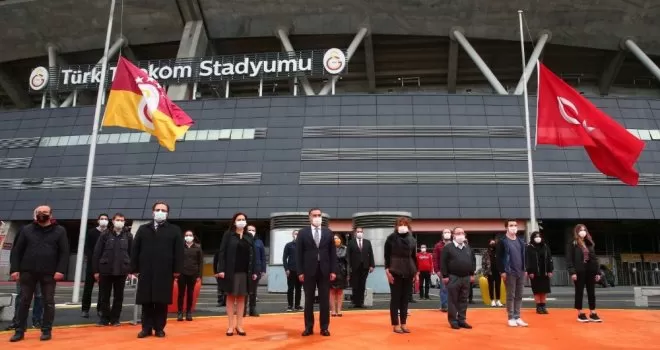Galatasaray, Atatürk için anma töreni düzenledi
