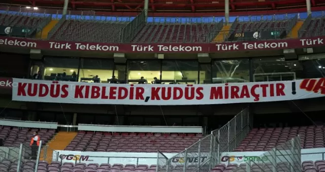 Galatasaray taraftarından Filistin’e destek
