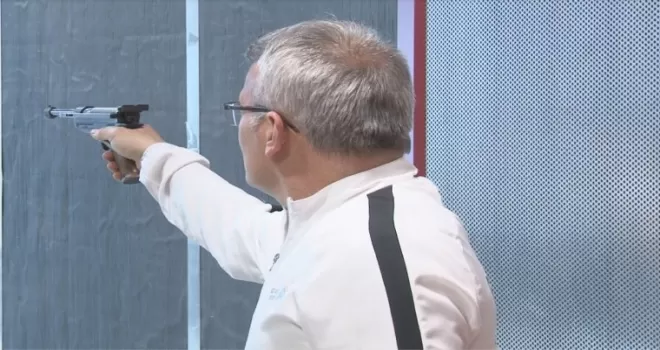 Gaziler, 2’inci havalı tabanca eğitimlerinde final atışlarını yaptı

