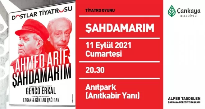 Genco Erkal “Şahdamarım” ile Çankaya’da
