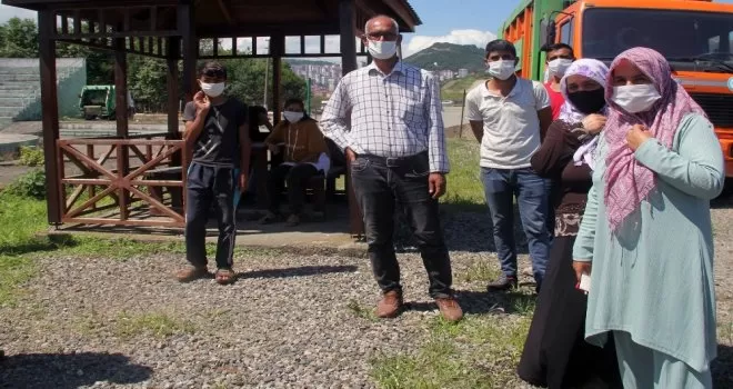 Giresun’a ilk mevsimlik işçi kafilesi geldi
