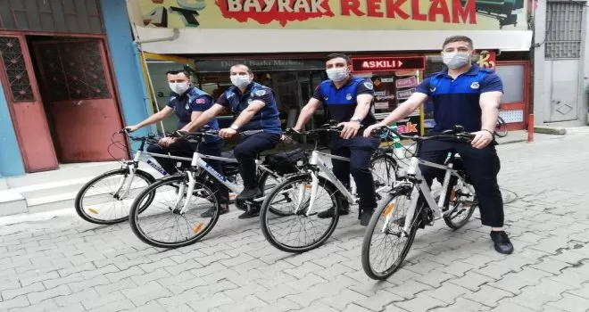Giresun’da bisikletli zabıta ekipleri iş başında
