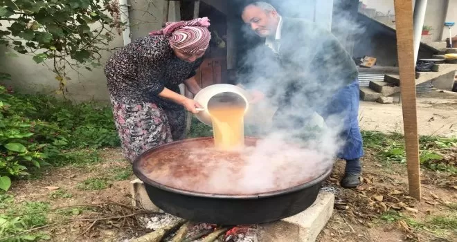 Giresun’da elma pekmezi mesaisi başladı