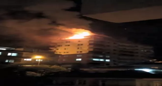 Giresun’da gece yarısı korkutan yangın