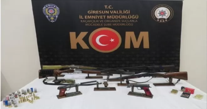 Giresun’da kaçak silah operasyonu
