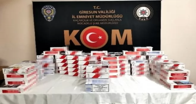 Giresun’da kaçakçılara darbe
