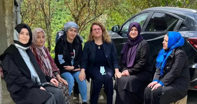 Giresun'da katledilen Sıla Şentürk'ün ailesine ziyaret