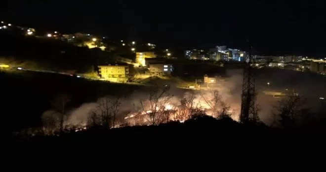 Giresun’da ormanlık alanda yangın
