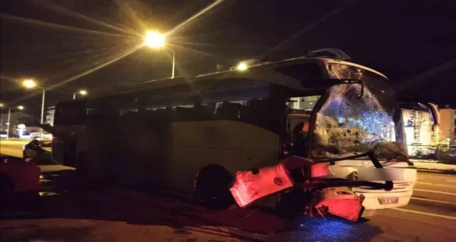 Giresun’da otobüs kazası: 4 yaralı
