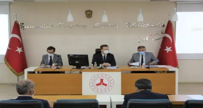 Giresun’da pandemi çalışmaları değerlendirildi
