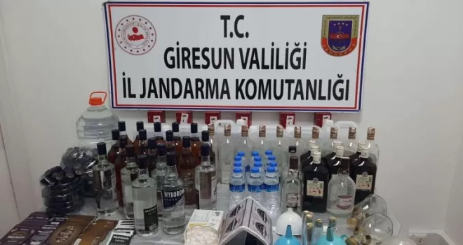 Giresun’da sahte içki operasyonu
