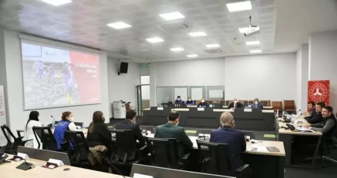 Giresun’da sel afeti sonrası yapılan çalışmalar değerlendirildi
