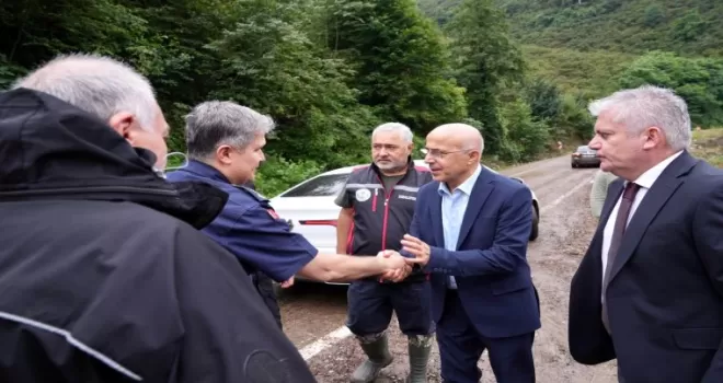 Giresun’da sel felaketinde seferber oldu