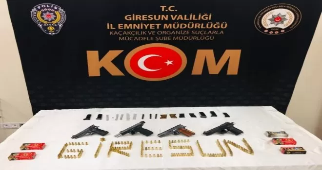 Giresun’da silah kaçakçılarına yönelik operasyonda 2 tutuklama
