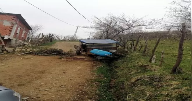Giresun’da tarım aracı devrildi: 1 ölü
