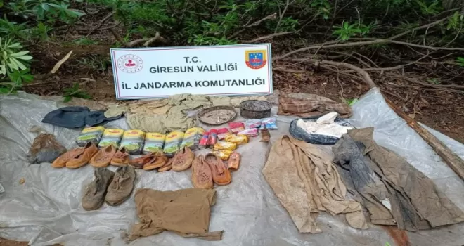 Giresun’da terör örgütüne ait sığınak bulundu
