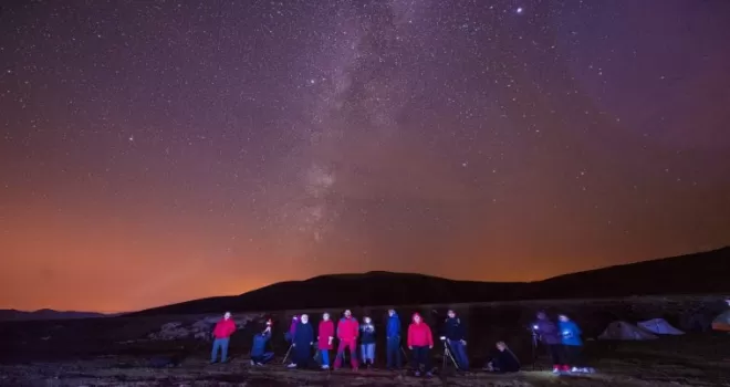 Giresun’da yaylalar yıldızlar altında fotoğraflandı
