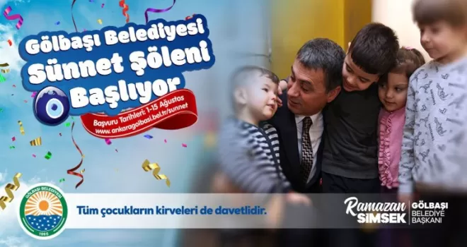 Gölbaşı Belediyesinden toplu sünnet hizmeti
