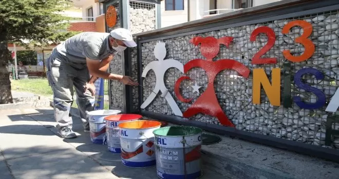 Gölbaşı Park ve Bahçeleri Fen İşleri dokunuşuyla güzelleşiyor
