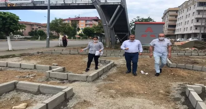 Görele Belediyesi’nden park ve bahçe çalışması
