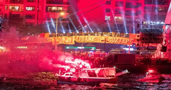 Göztepe’nin 100. yılında gökyüzü sarı-kırmızı
