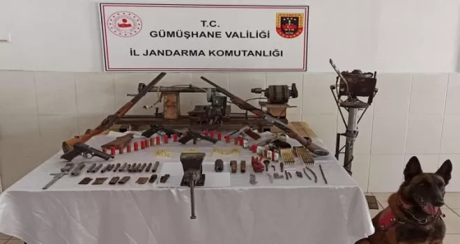 Gümüşhane’de kaçak silah imalathanesine baskın