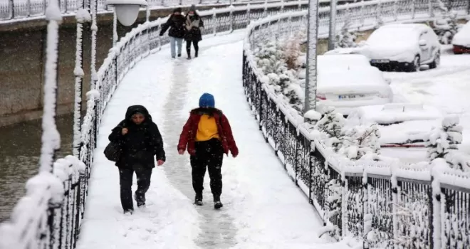 Gümüşhane’de kar yağışı
