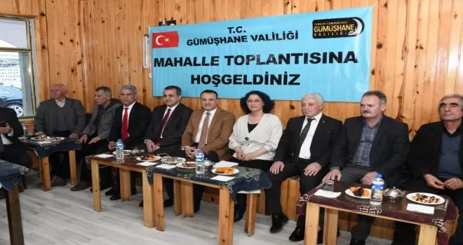 Gümüşhane’de mahalle buluşmaları devam ediyor
