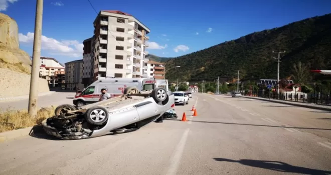 Gümüşhane’de trafik kazası: 1 yaralı
