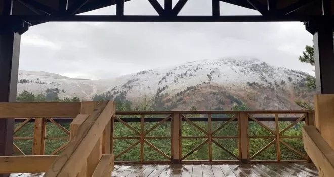 Gümüşhane’nin yüksekleri beyaza büründü
