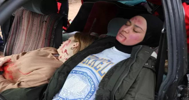 Gümüşhane UMKE’den nefes kesen tatbikat
