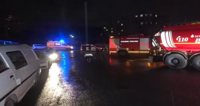Hadımköy’de kozmetik fabrikasında yangın
