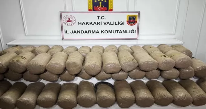 Hakkari’de 503 kilo esrar ele geçirildi