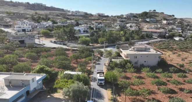 Halfeti kırsalındaki 11 kilometrelik grup yolu yenilendi