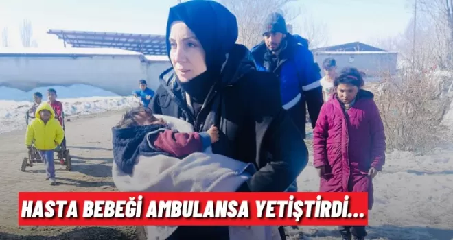 Milletvekili Ayvazoğlu Hasta Bebeği Ambulansa Yetiştirdi…