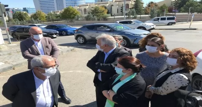 HDP’li milletvekillerinden Ankara Terörle Mücadele Şubesi önünde açıklama
