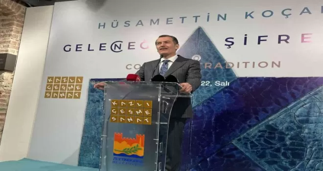 Hüsamettin Koçan’ın ‘Geleneğin Şifreleri-Geleceğin Şifreleri’ sergisi açıldı
