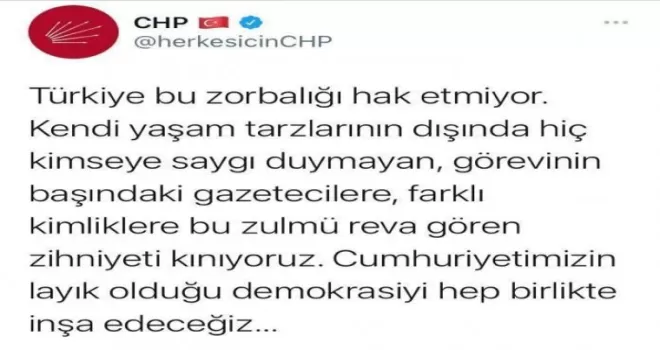 İçişleri Bakan Yardımcısı Ersoy ve Çataklı’dan CHP’ye tepki
