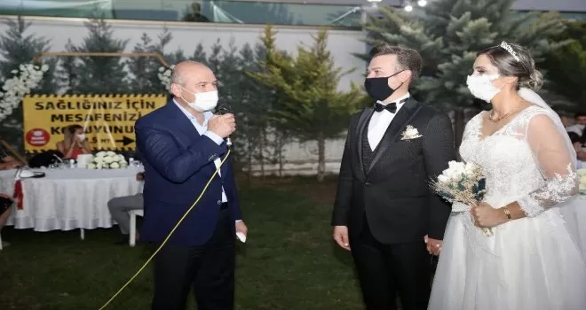 İçişleri Bakanı Soylu “düğün salonu“ denetimine katıldı

