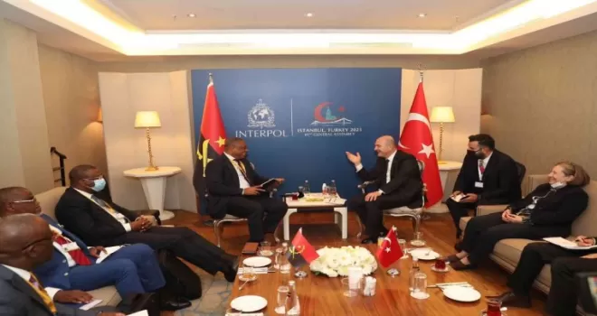 İçişleri Bakanı Süleyman Soylu Angolalı mevkidaşı ile görüştü

