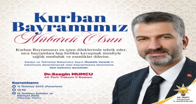 İl Başkanı Mumcu'dan bayram mesajı 